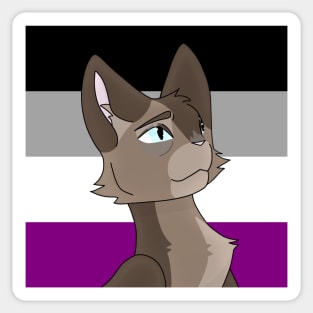 Asexual Pride Mousefur Sticker